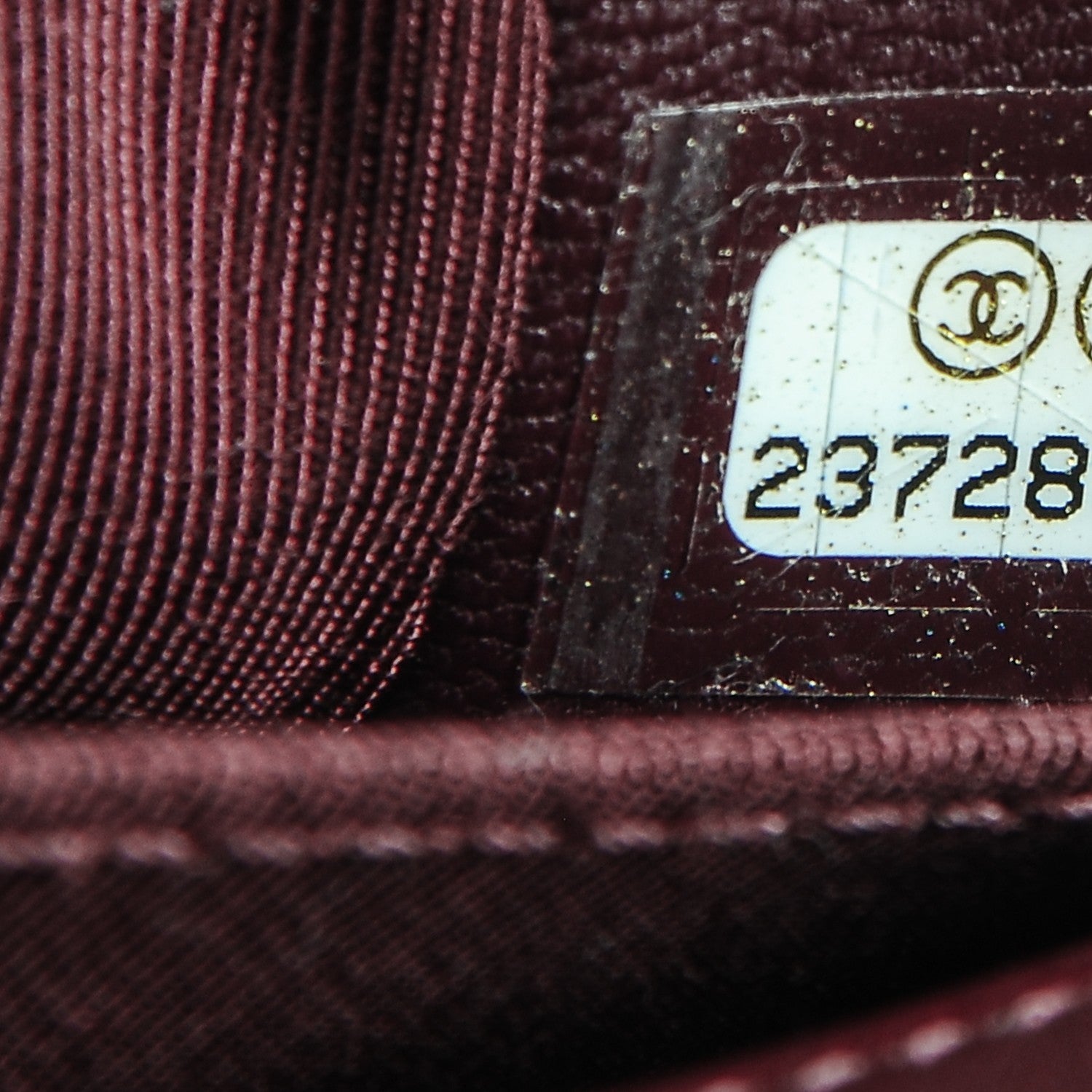 Chanel Velvet Chevron Medium Boy Flap Burgundy 9 of 10