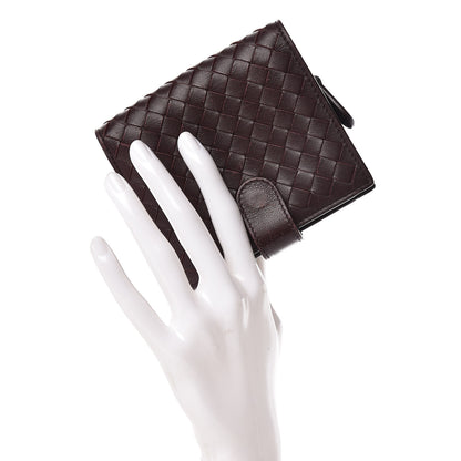 Bottega Veneta Nappa Intrecciato Mini Wallet Dark Barolo 2 of 11