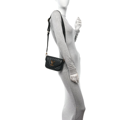 Louis Vuitton Calfskin New Wave Multi Pochette Black 2 of 12
