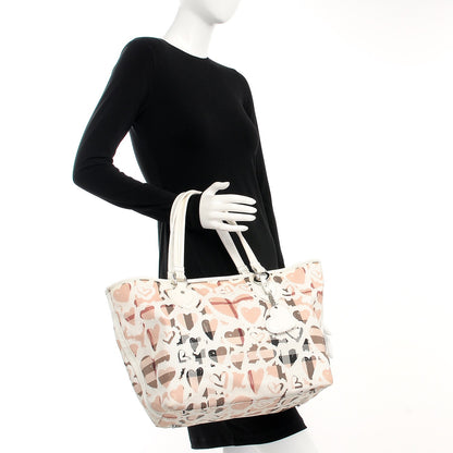 Burberry Nova Check Heart Tote White 2 of 13