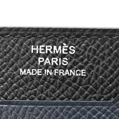 Hermes Epsom City 3CC Card Holder Black Bleu Nuit 6 of 8