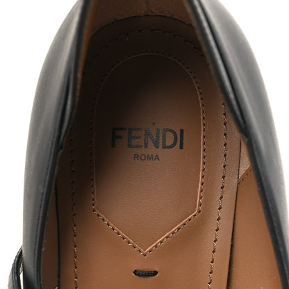 Fendi Vitello Delfina High Heel Pumps 39.5 Black 8 of 9