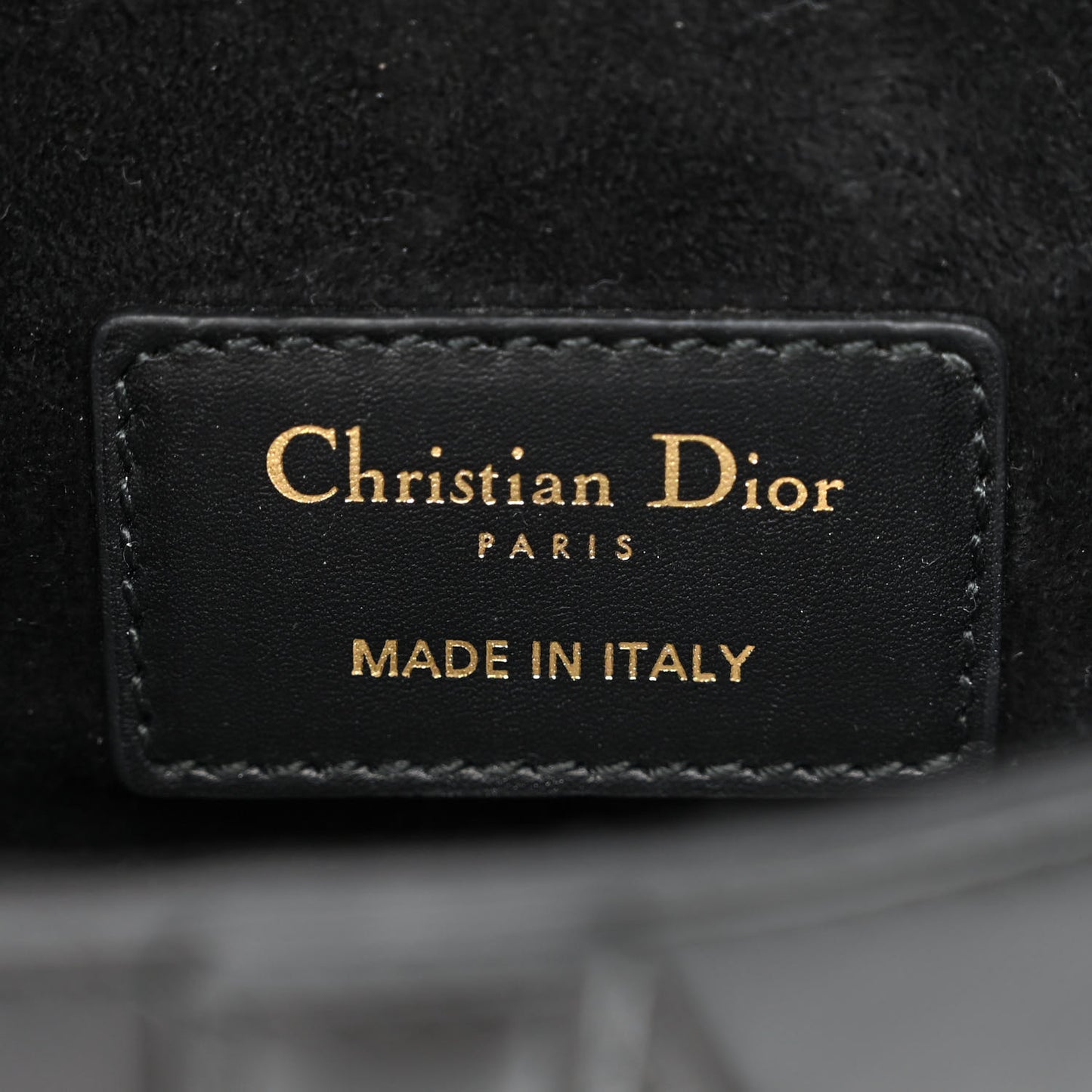 Calfskin Mini Saddle Bag Black