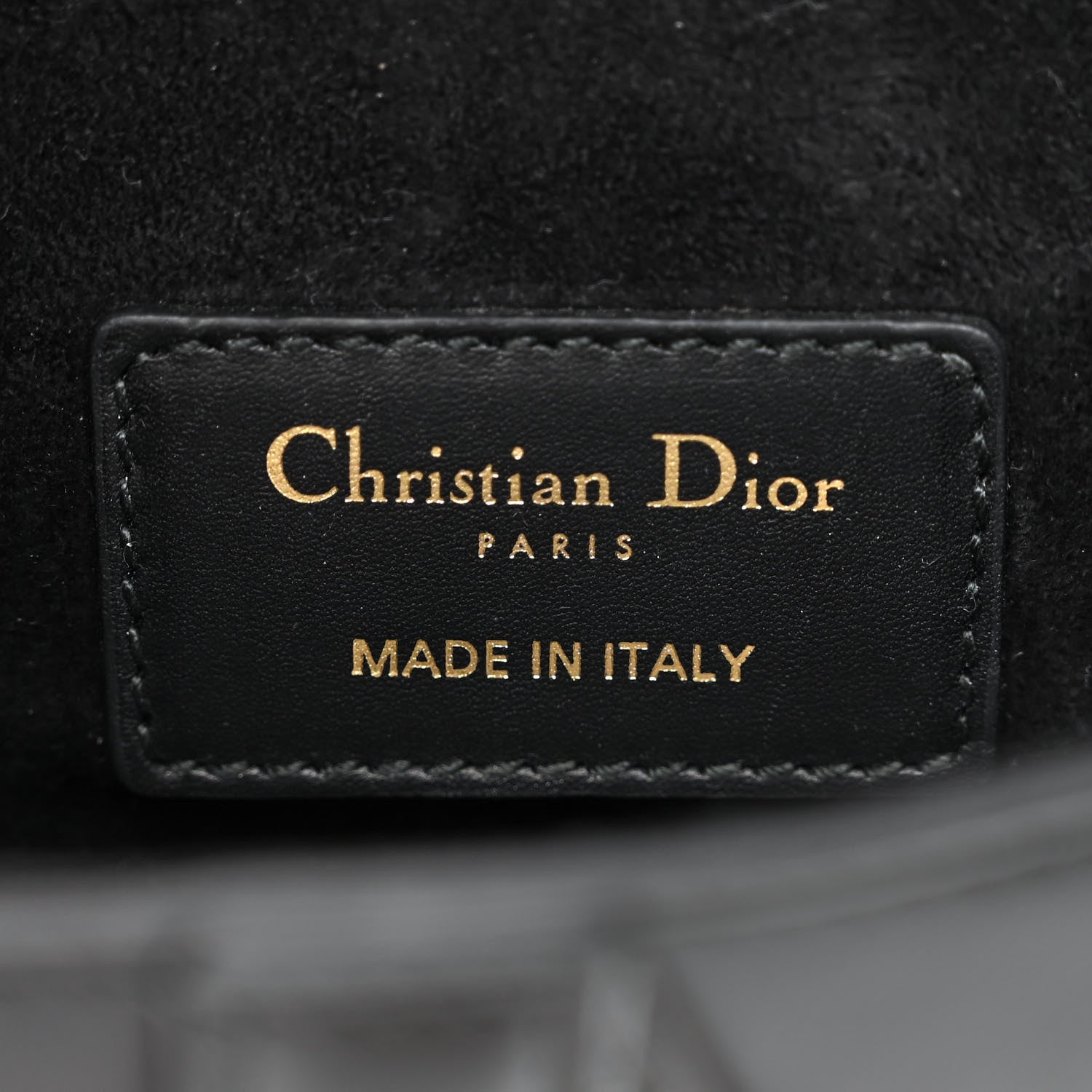 Christian Dior Calfskin Mini Saddle Bag Black 6 of 10