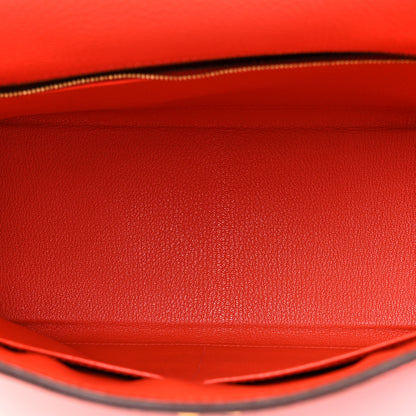 Hermes Togo Kelly Retourne 28 Capucine 5 of 14