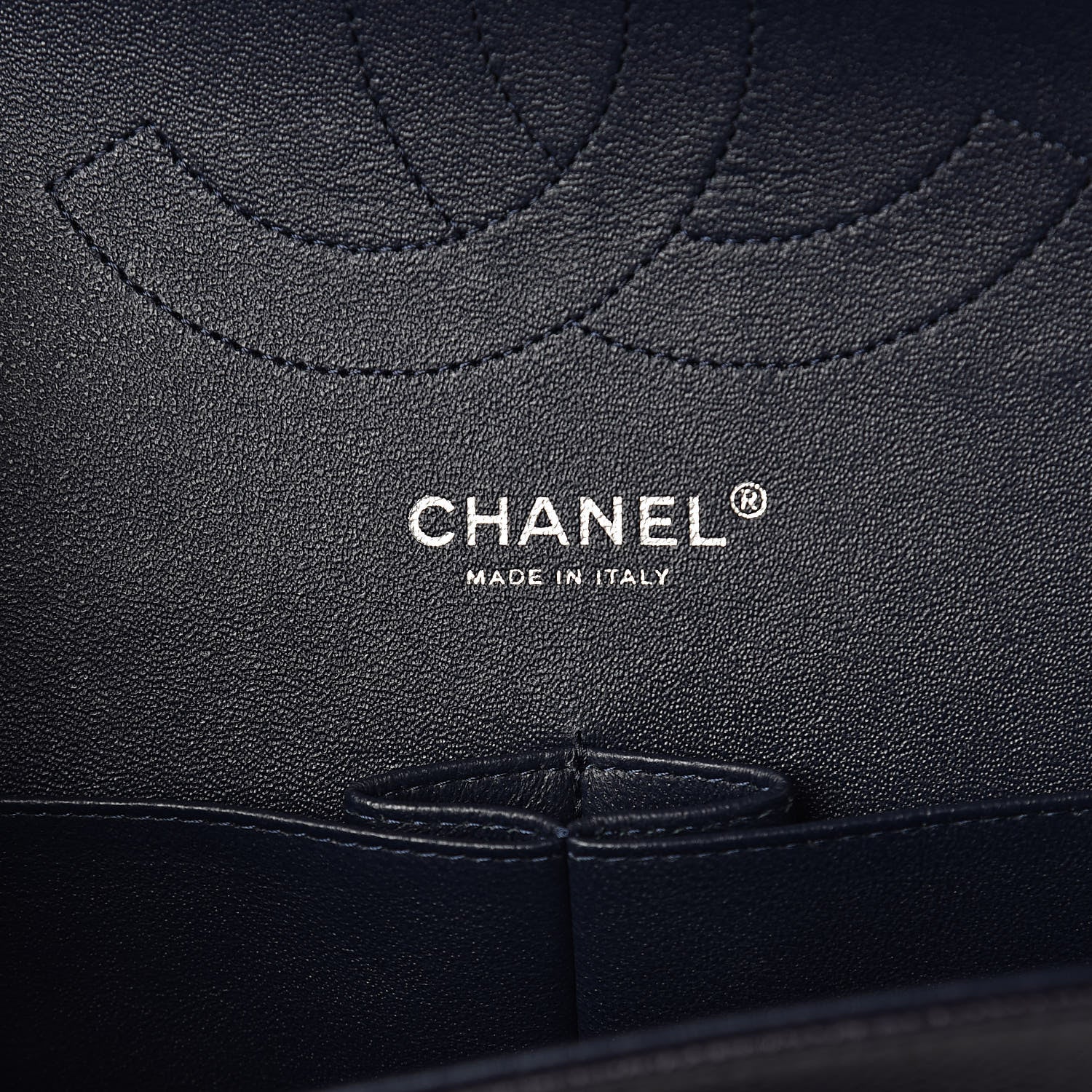 Chanel Caviar Quilted Jumbo Double Flap Navy Blue 6 of 10