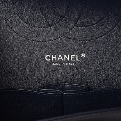 Chanel Caviar Quilted Jumbo Double Flap Navy Blue 6 of 10
