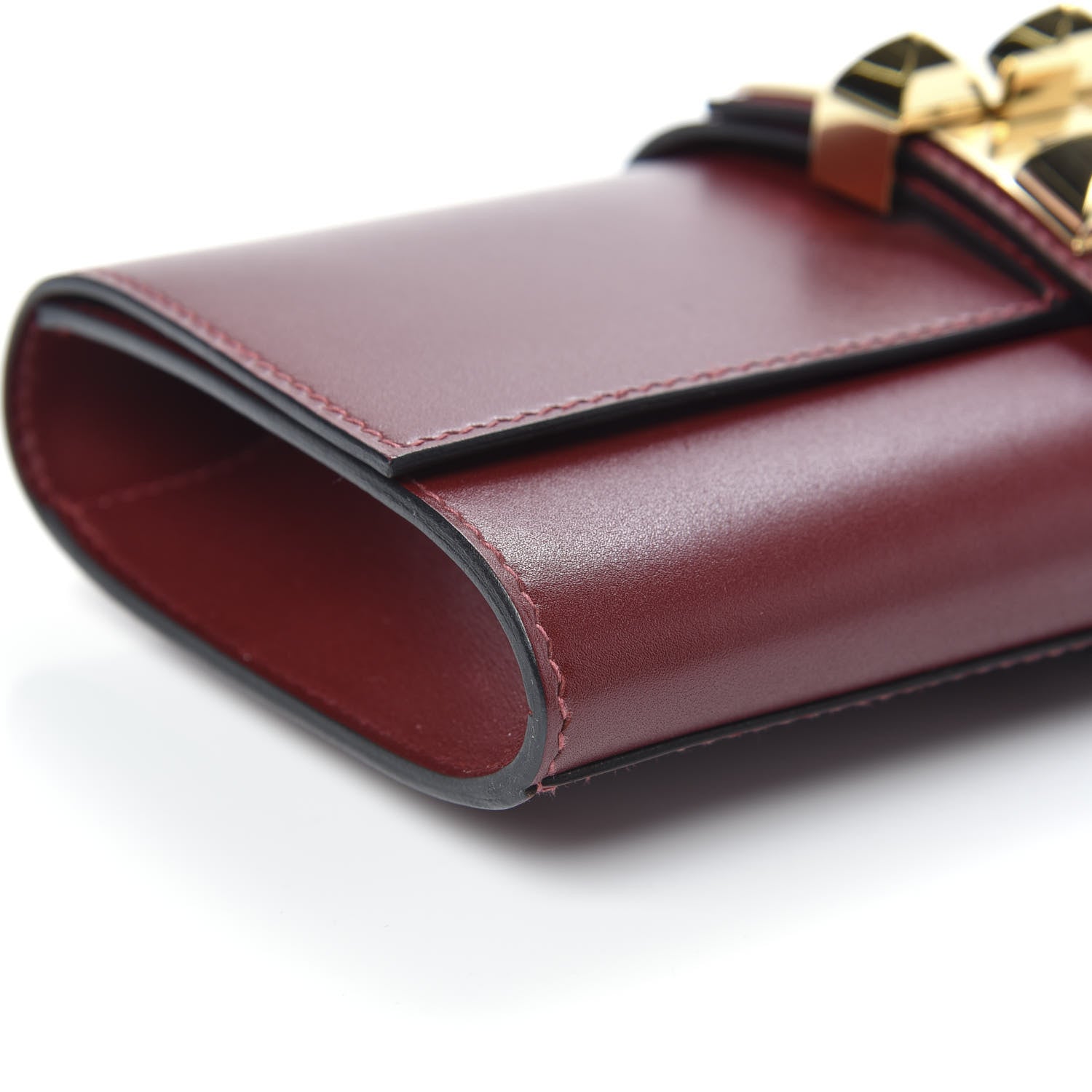 Hermes Tadelakt Medor 23 Clutch Rouge H 7 of 9
