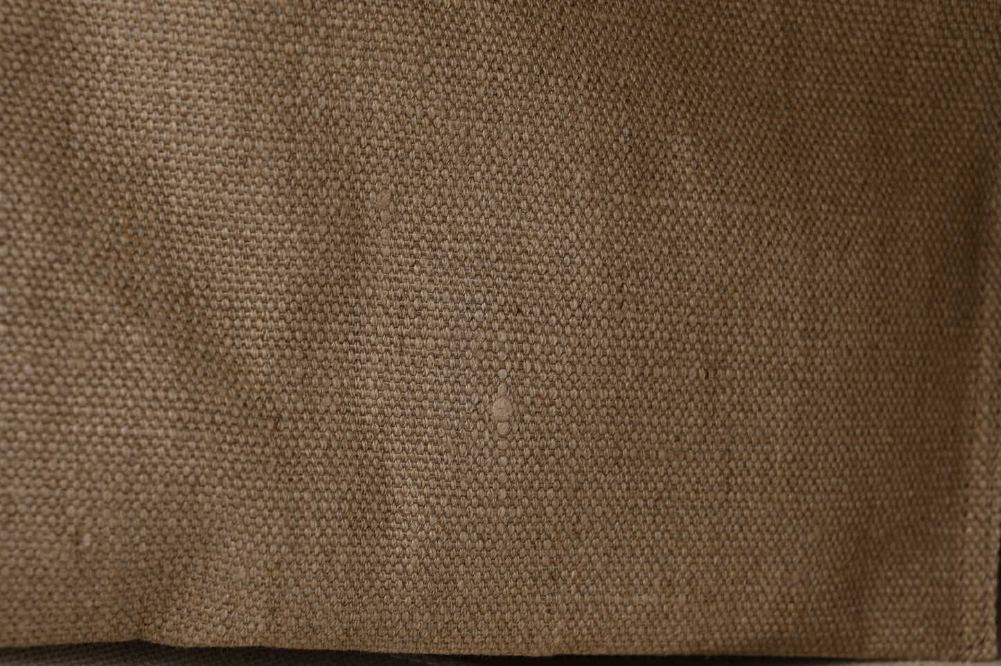 Linen Calfskin Small Rive Gauche Tote Greggio Natural