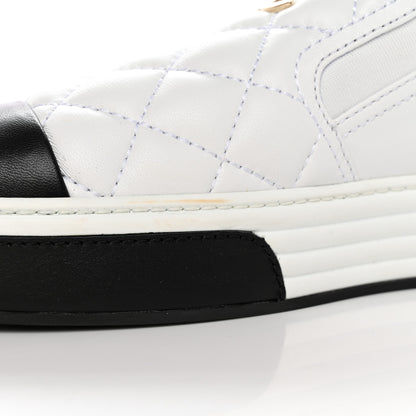 Chanel Lambskin Quilted Womens CC Stroll Sneakers 40 White 16 of 18