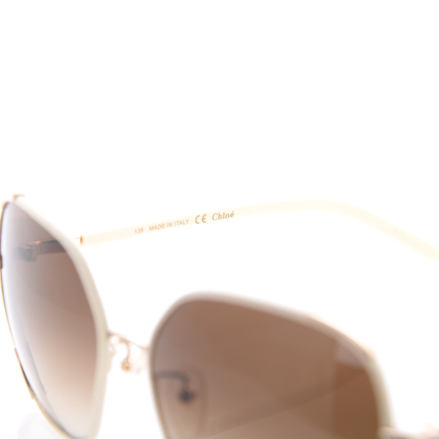 Chloe Square Sunglasses CE109SL Gold Cream 6 of 7