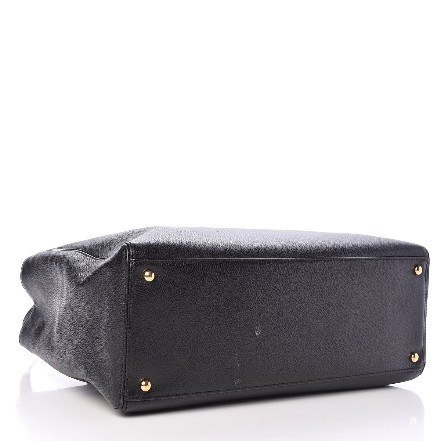 Calfskin Cerf Shopper Tote Black