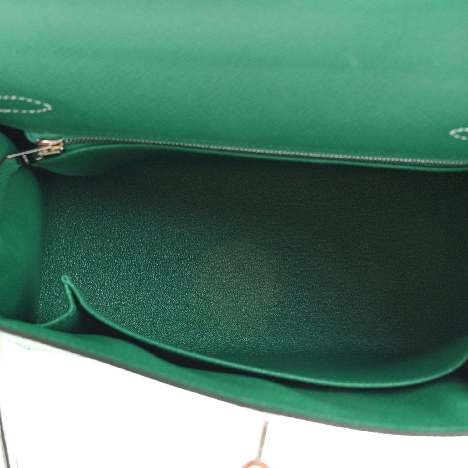 Hermes Epsom Kelly Sellier 25 Vert Vertigo Vert Fizz Bleu France 5 of 11