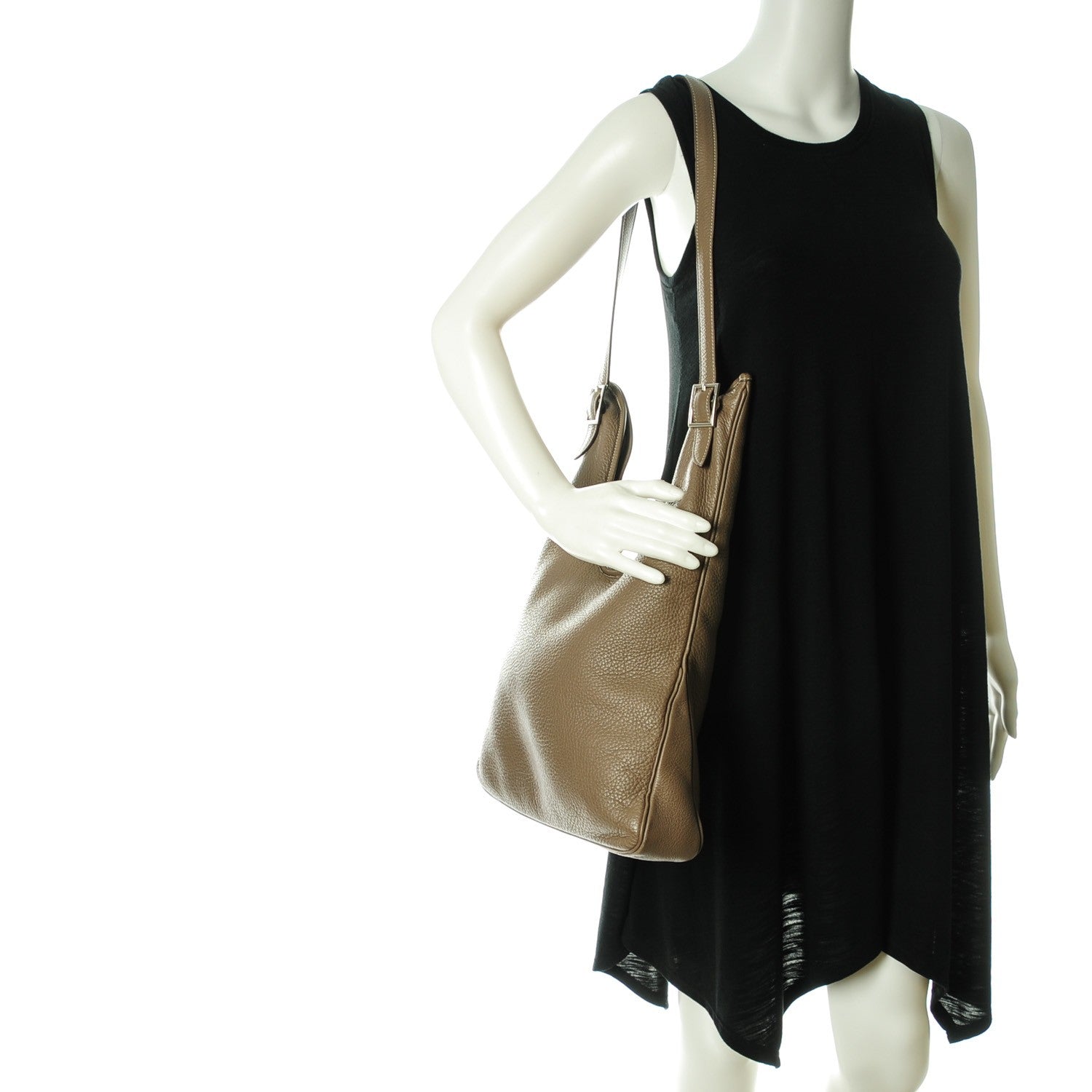 Hermes Taurillon Clemence Massai PM Etoupe 2 of 12