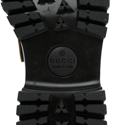 Gucci Cordovan Lux Womens Harald Horsebit 25mm Platform Loafers 37.5 Black 8 of 8