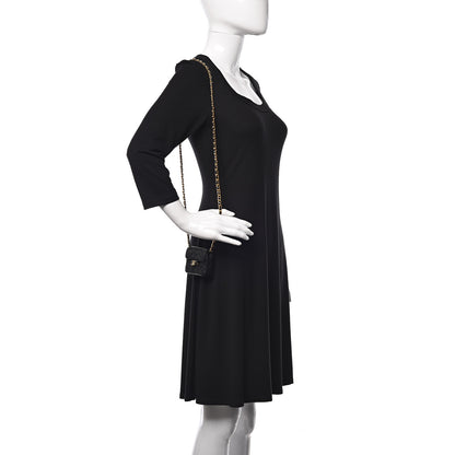 Chanel Lambskin Quilted Micro Mini Flap Black 2 of 9