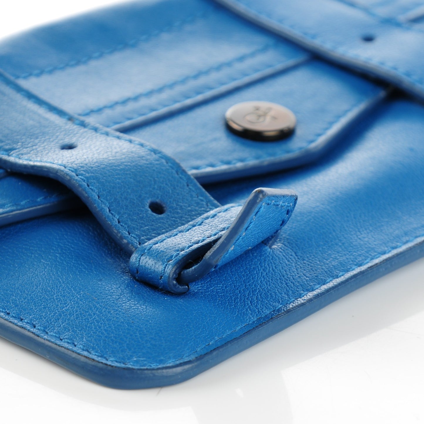 Lambskin Small PS1 Zip Case Sky Blue