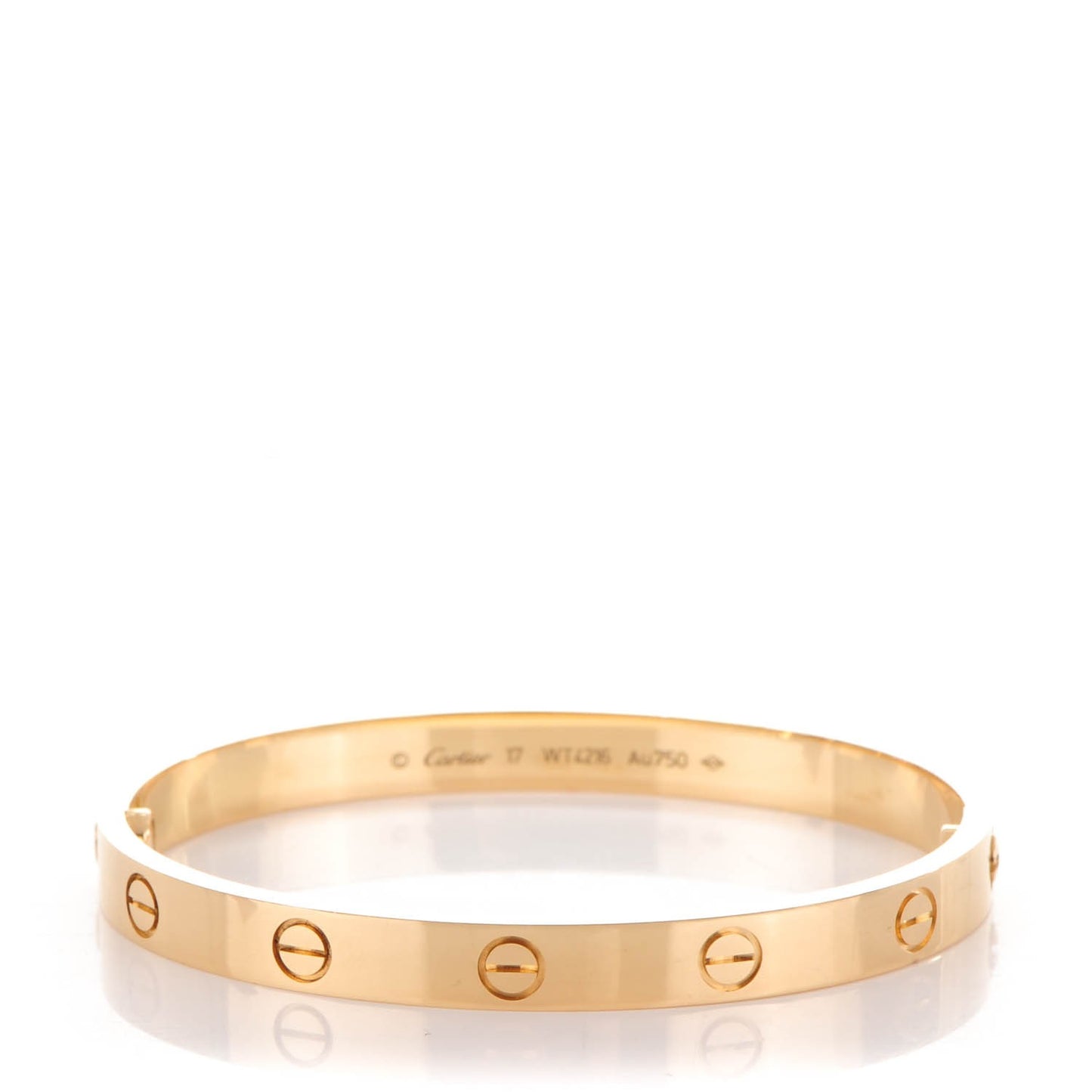 18K Yellow Gold LOVE Bracelet 17