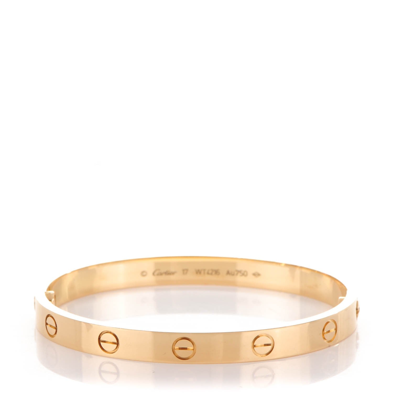 Cartier 18K Yellow Gold LOVE Bracelet 17 1 of 7