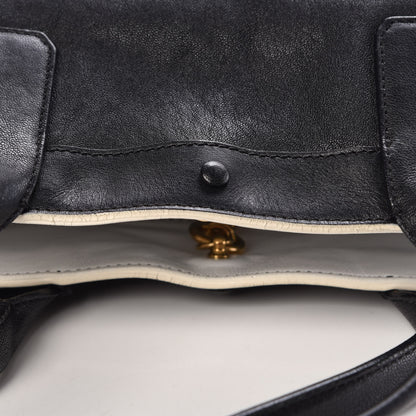 Chloe Calfskin Medium Alison East West Tote Black White 13 of 15