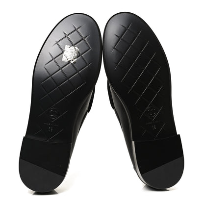 Chanel Lambskin Quilted CC Turnlock Loafers 38 Black 7 of 10