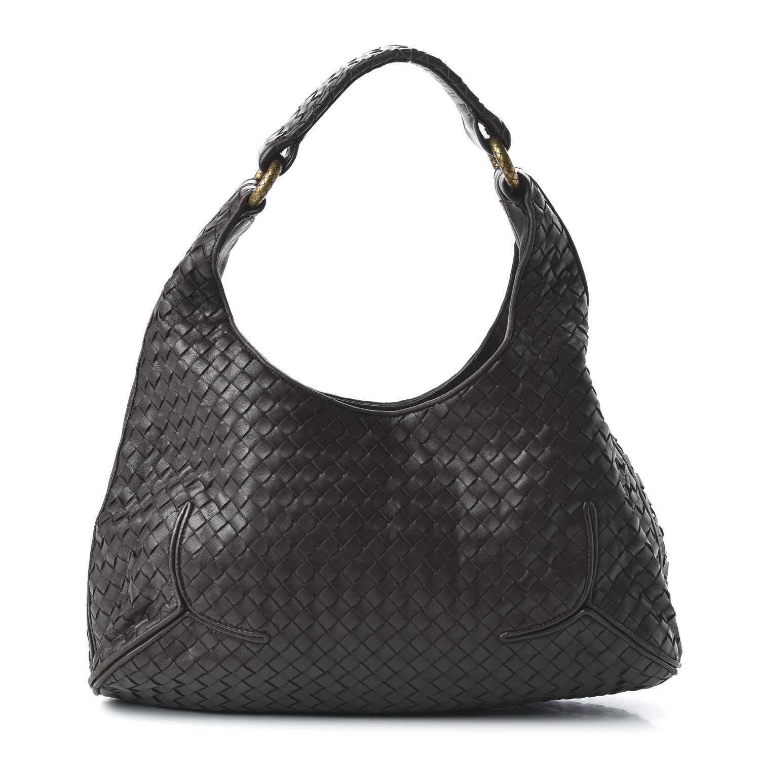 Bottega Veneta Nappa Intrecciato New Ball Hobo Ebano 1 of 9