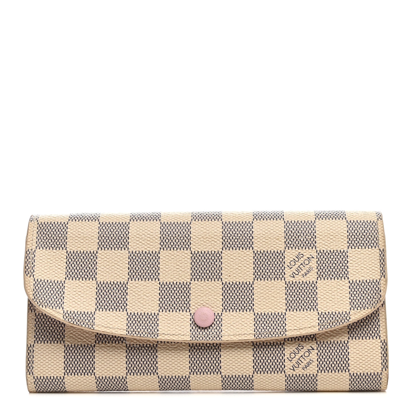 Damier Azur Emilie Wallet Rose Ballerine