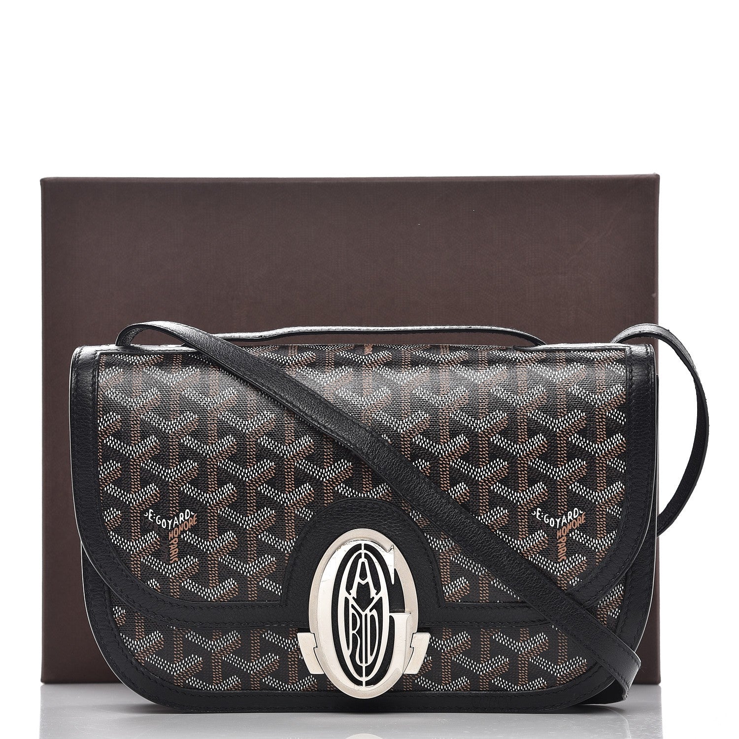 Goyard Goyardine 233 PM Shoulder Bag Black 9 of 9