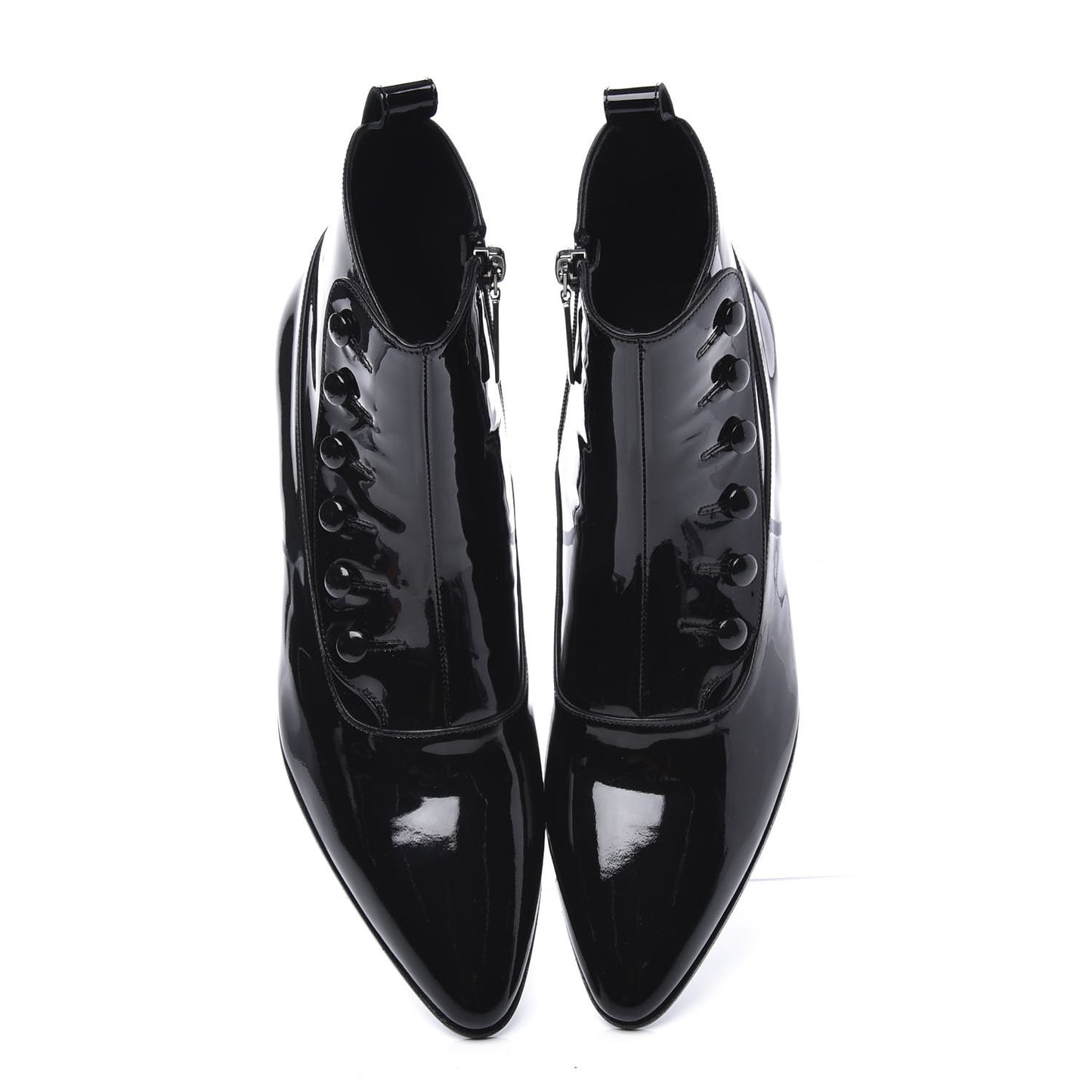 Vernice Belle Button Ankle Boots 37 Black