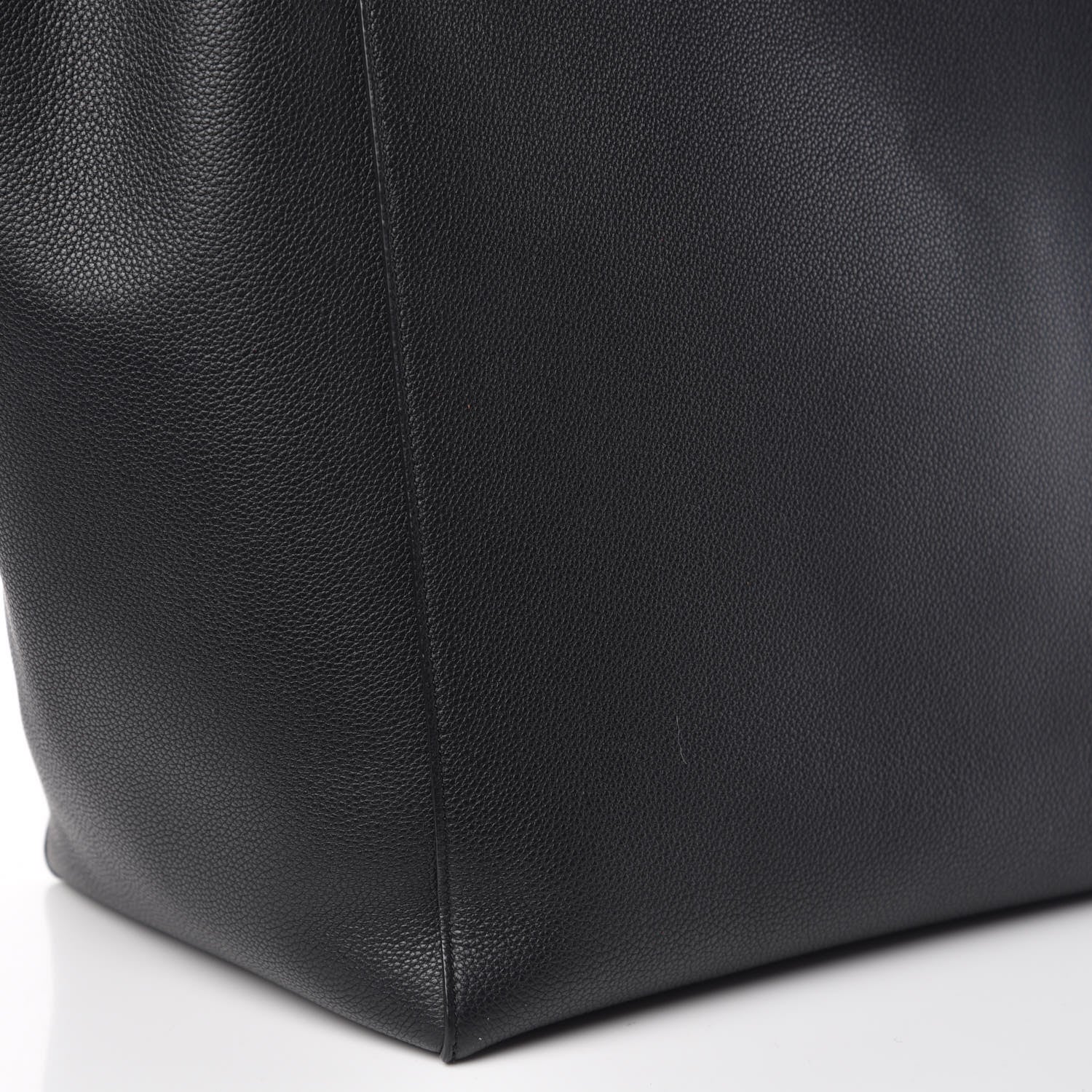 Celine Soft Grained Calfskin Medium Belt Cabas Phantom Black 7 of 9