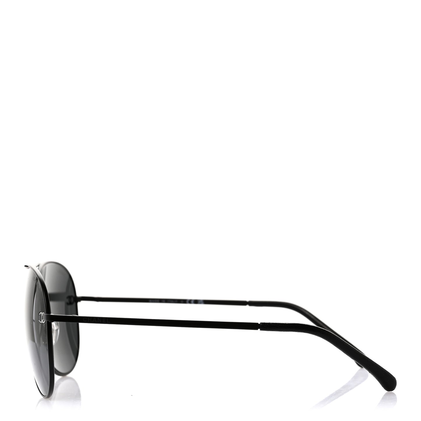 Metal Aviator CC Sunglasses 4189-T-Q Black