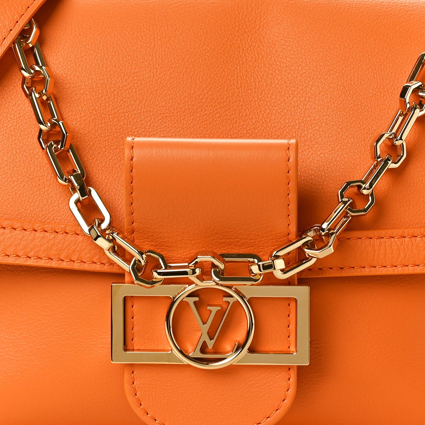 Smooth Calfskin Dauphine MM Orange