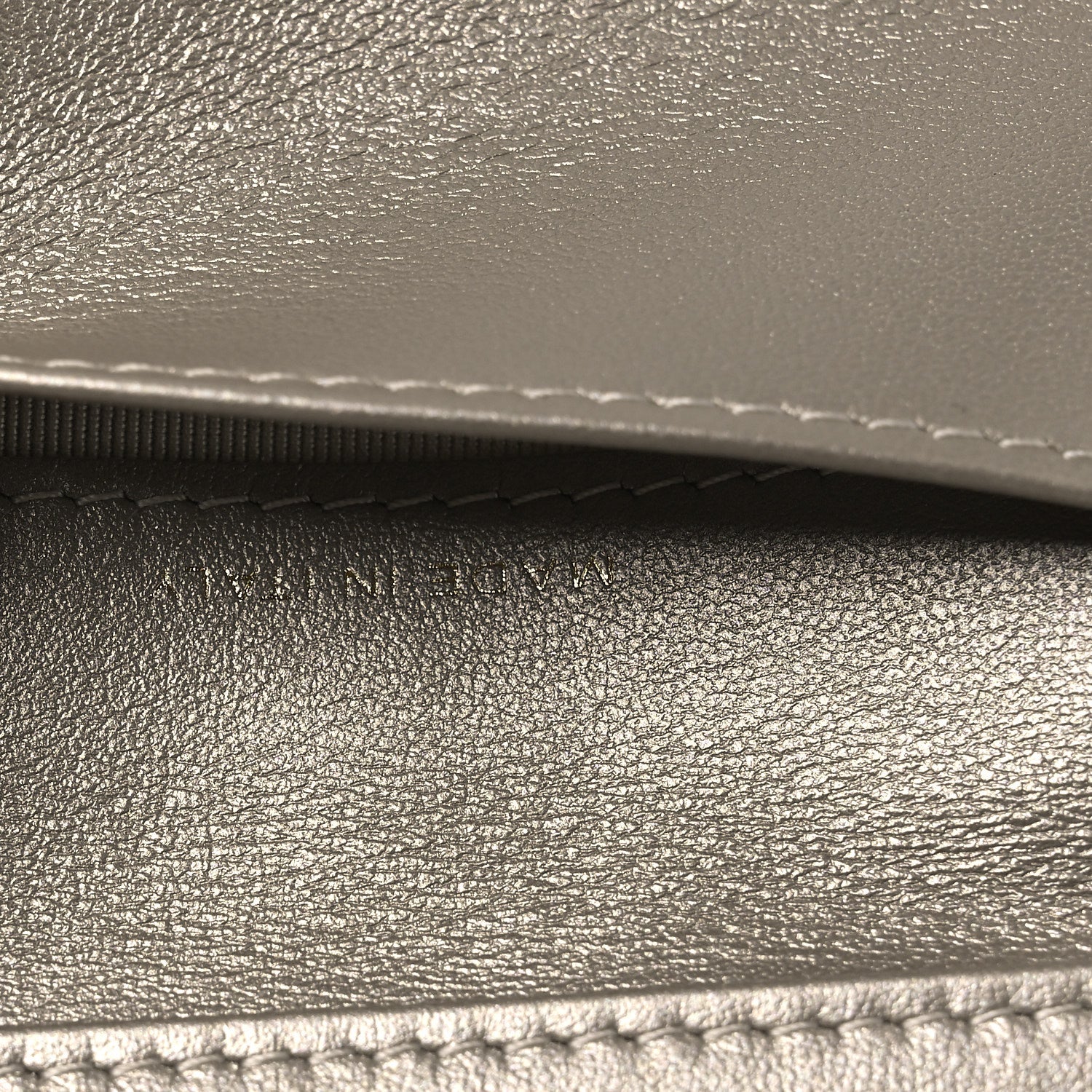 Chanel Metallic Aged Calfskin Quilted Reissue Compact Wallet Gold 7 of 9
