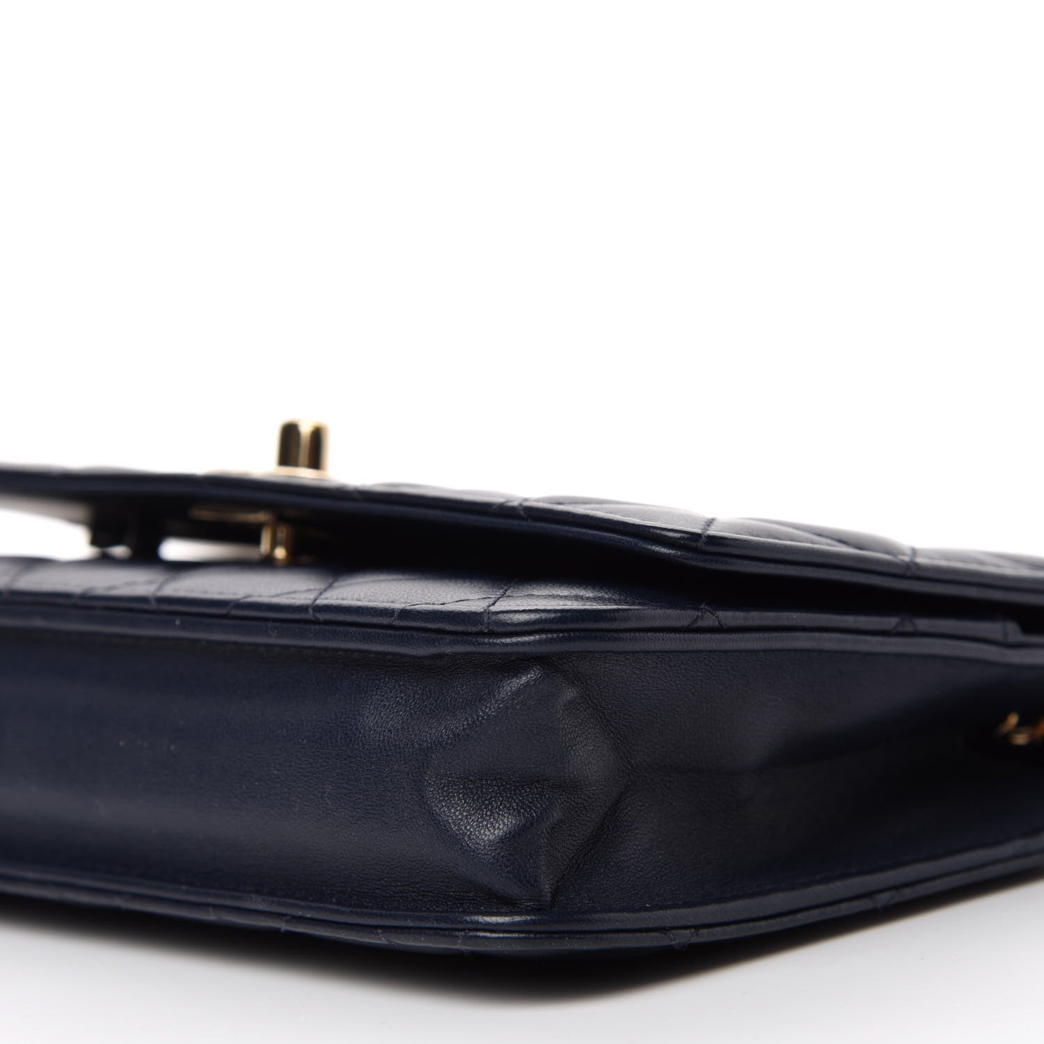 Chanel Lambskin Quilted Trendy CC Wallet On Chain WOC Navy 7 of 11