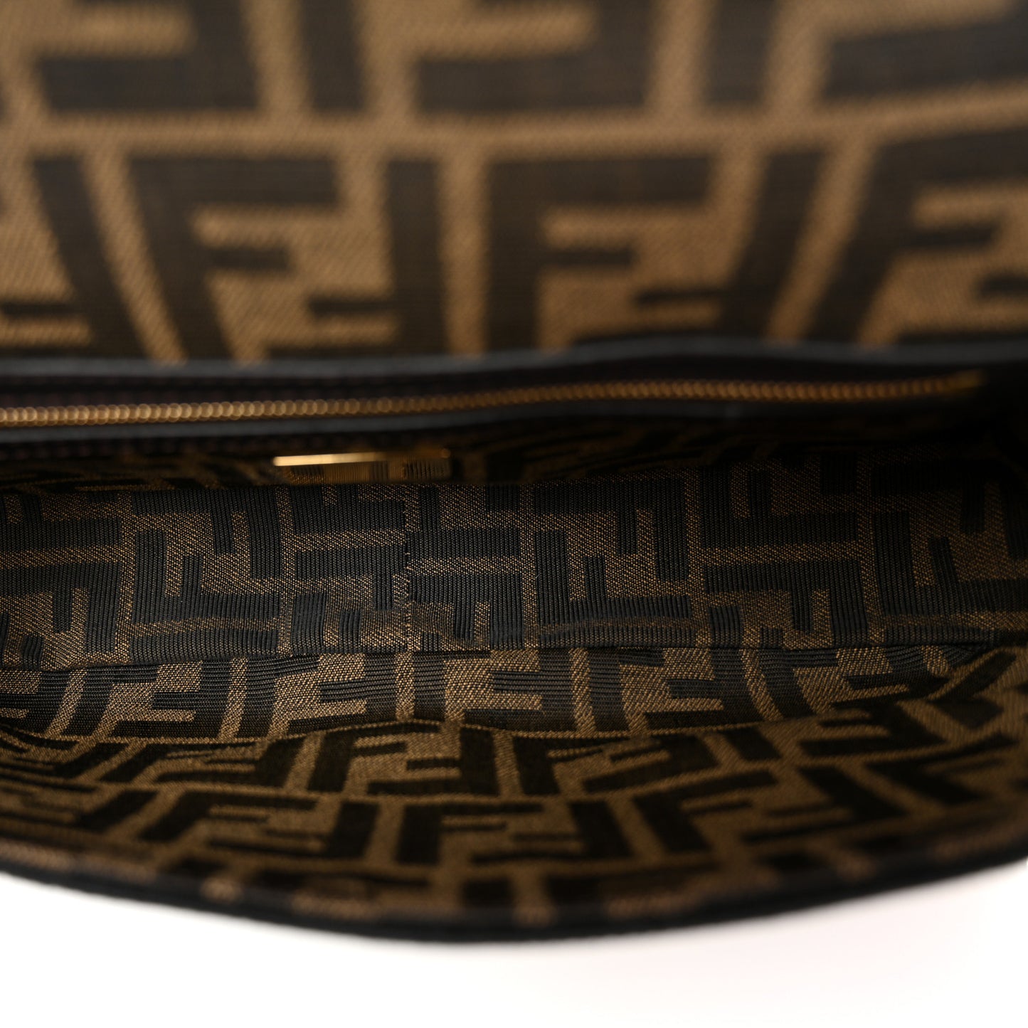 Fabric Jacquard FF 1974 Medium Baguette Tobacco Moro Black