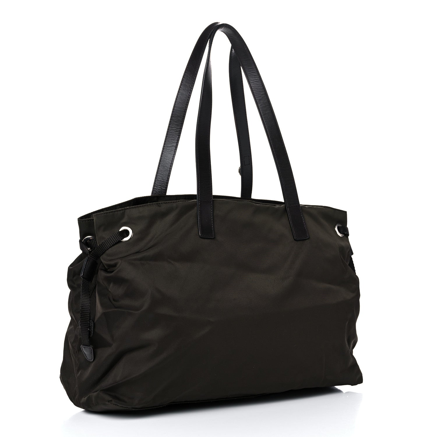Prada Nylon Vela Shopping Tote Ebano 3 of 13