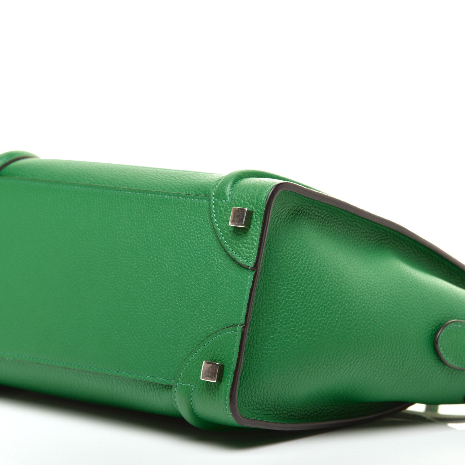 Celine Drummed Calfskin Micro Luggage Mint 8 of 8