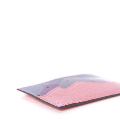 Hermes Chevre Mysore Lizard Les Petits Chevaux Card Holder Rose Ete 6 of 9