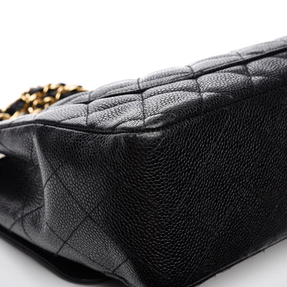 Chanel Caviar Quilted Jumbo Single Flap Black 11 of 14