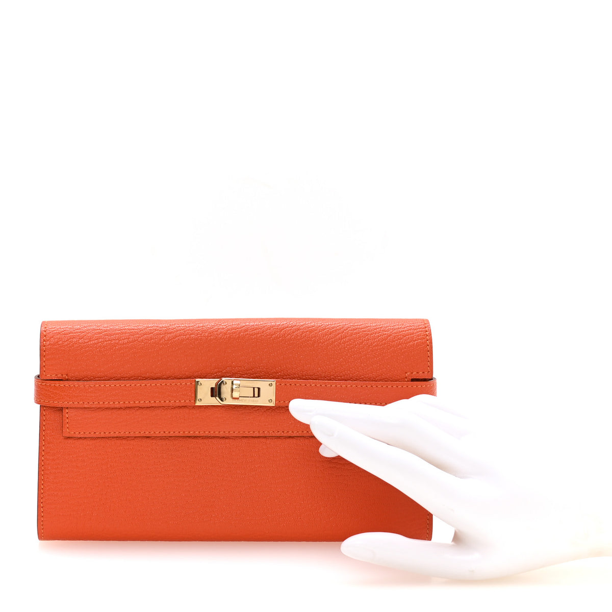 Chevre Mysore Kelly Longue Wallet Feu