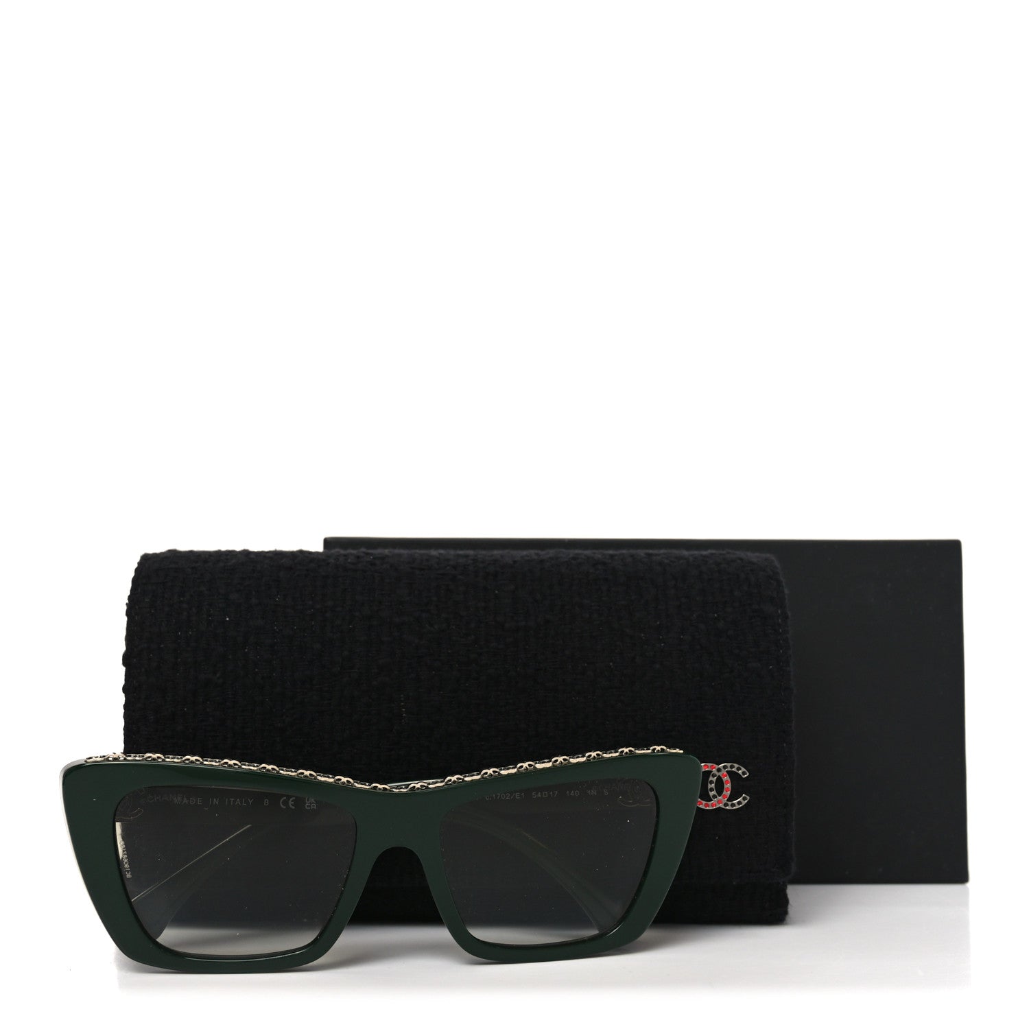 Chanel Acetate Butterfly Sunglasses 5540-A Green 7 of 7