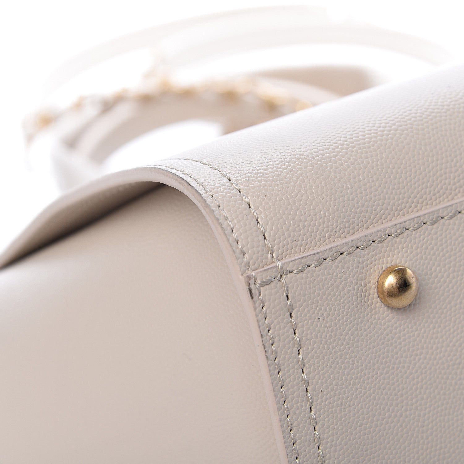 Chanel Caviar Small Studded Deauville Tote Ivory 10 of 13