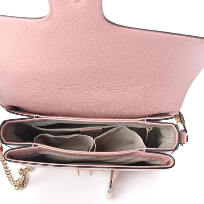Gucci Dollar Calfskin Interlocking G Top Handle Shoulder Bag Soft Pink 5 of 8