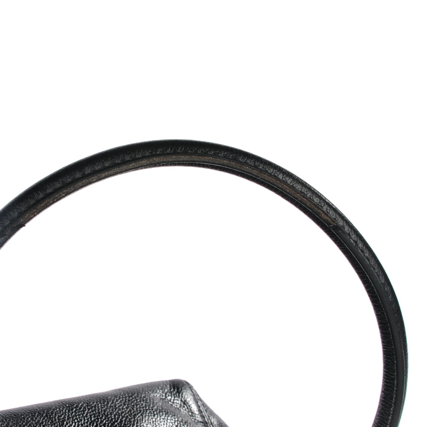 Calfskin Cerf Executive Shopper Tote Black