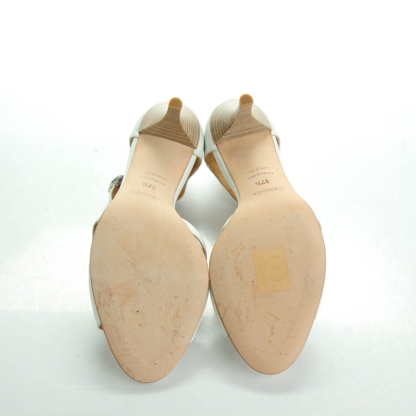 Lambskin Oriane Sandals 37.5 White