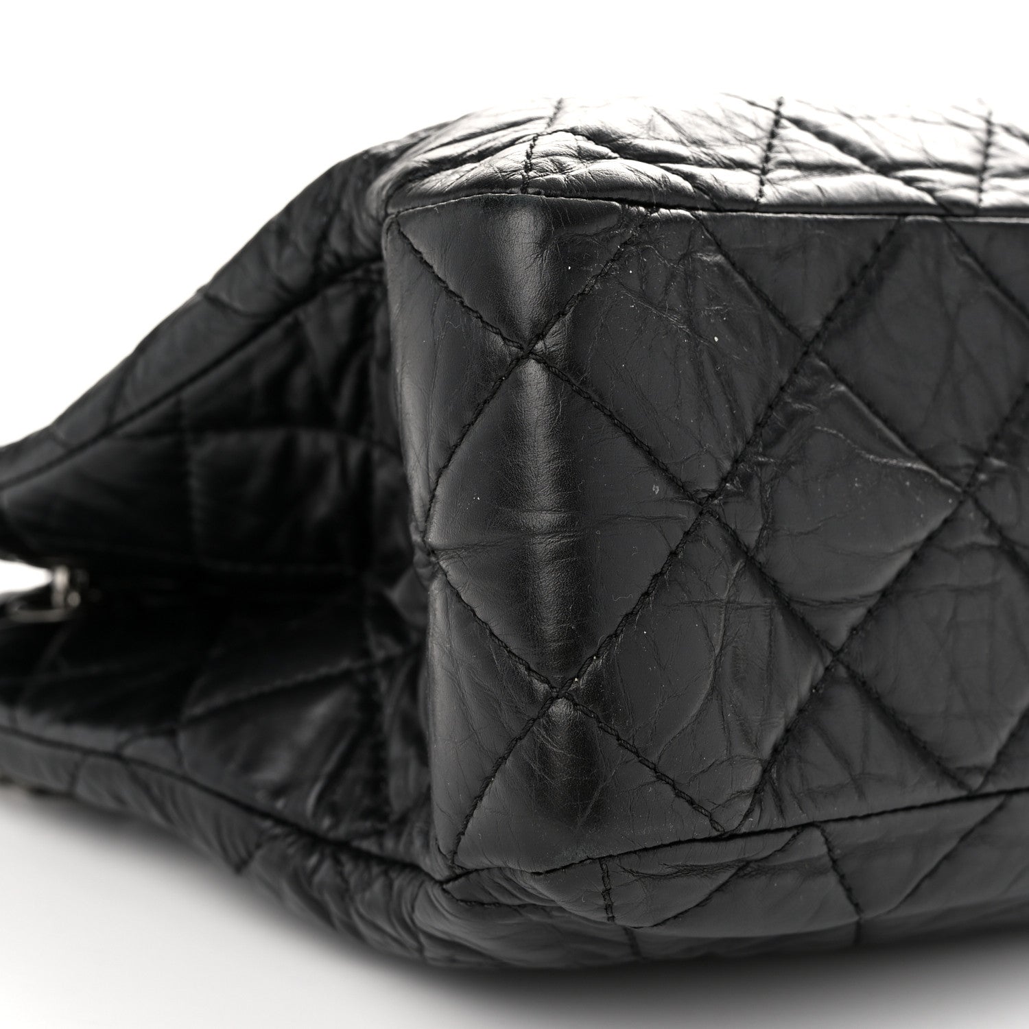 Chanel Aged Calfskin Reissue 2.55 Tote Black 9 of 10