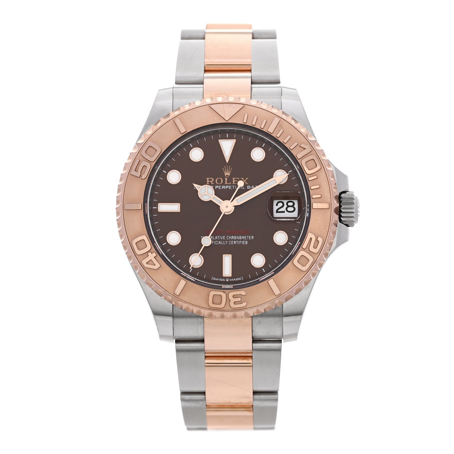 Rolex Stainless Steel 18K Everose Gold 40mm Yacht-Master Watch Chocolate 126621 1 of 5