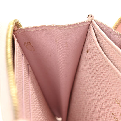 Louis Vuitton Damier Azur Zippy Coin Purse Rose Ballerine 7 of 11