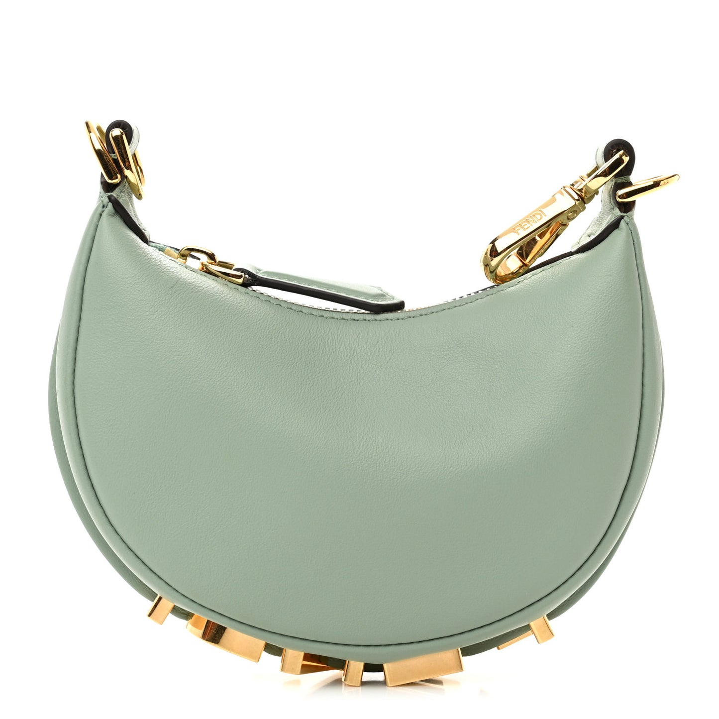 Vitello Grace New Matte Nano Fendigraphy Hobo Charm Menta