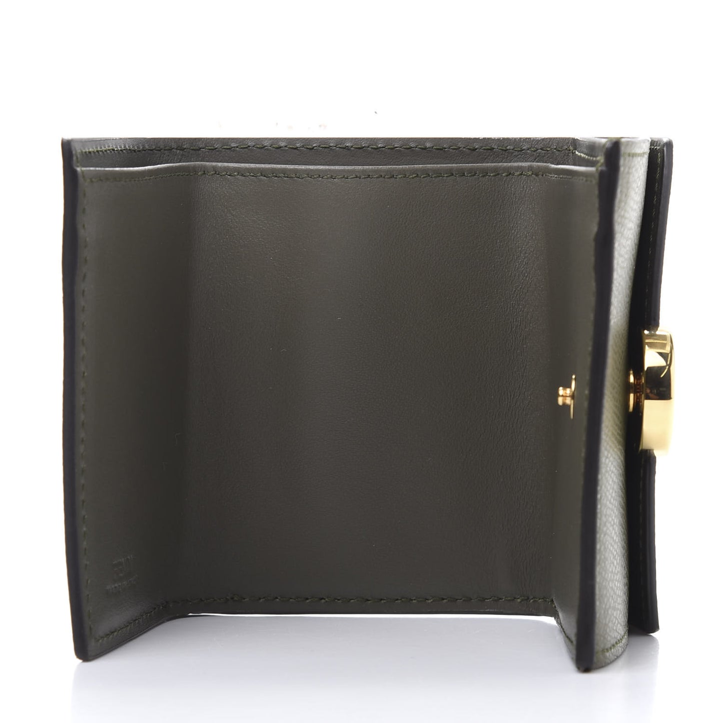 Vitello Cruise F is Fendi Micro Tri-Fold Envelope Wallet Asparago